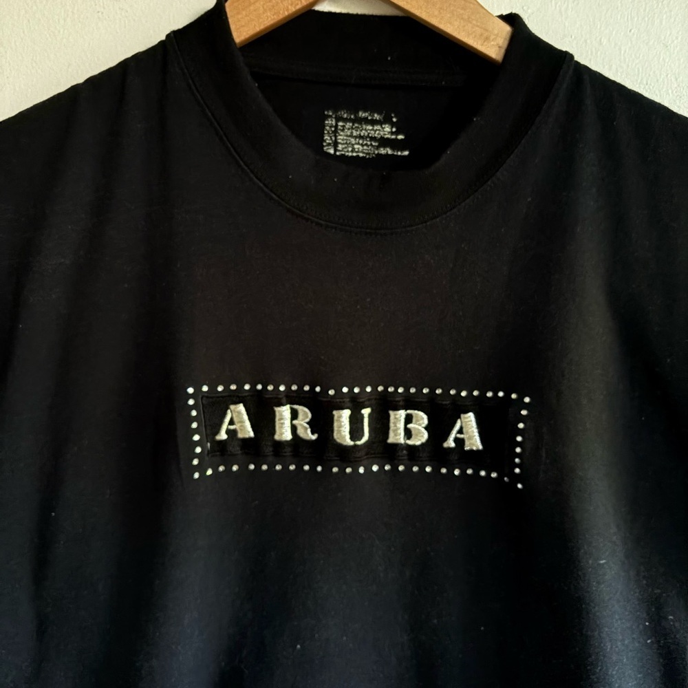 Y2K Aruba Rhinestone T-Shirt - Picture 3 of 4